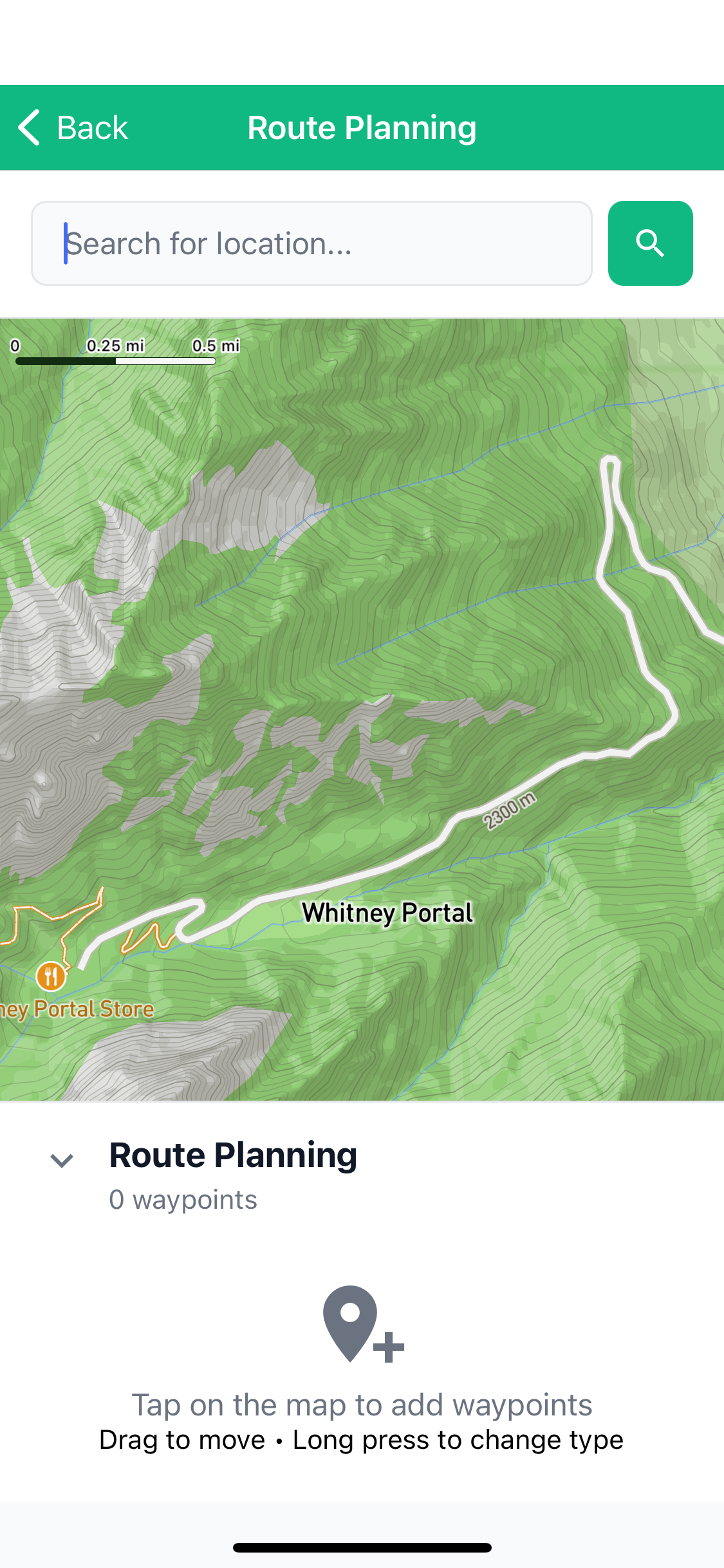 Location Search Screen